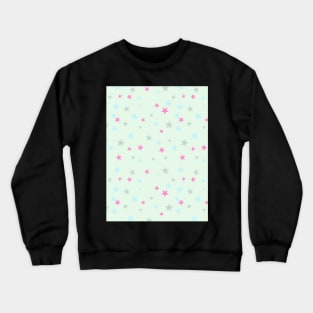 Sparking Stars - Sweet Pastel - Minimalist Colorful Holidays Crewneck Sweatshirt